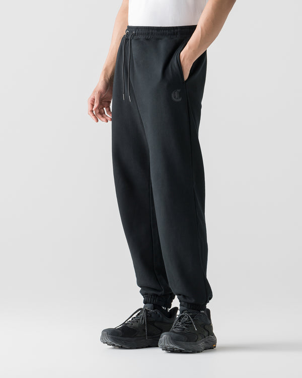 CRONOS BLACKLETTER SOFT MOTION SWEAT PANTS【BLACK】