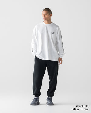 CRONOS BLACKLETTER SOFT MOTION L/S TEE【WHITE】