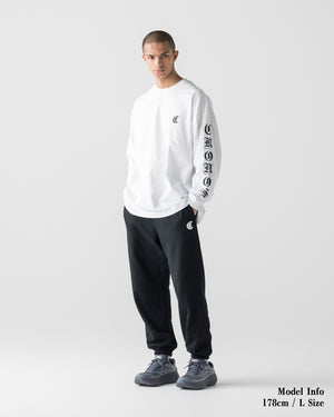 CRONOS BLACKLETTER SOFT MOTION L/S TEE【WHITE】
