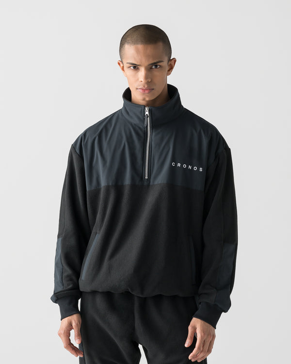 CRONOS WARM FLEECE HALF ZIP【BLACK】