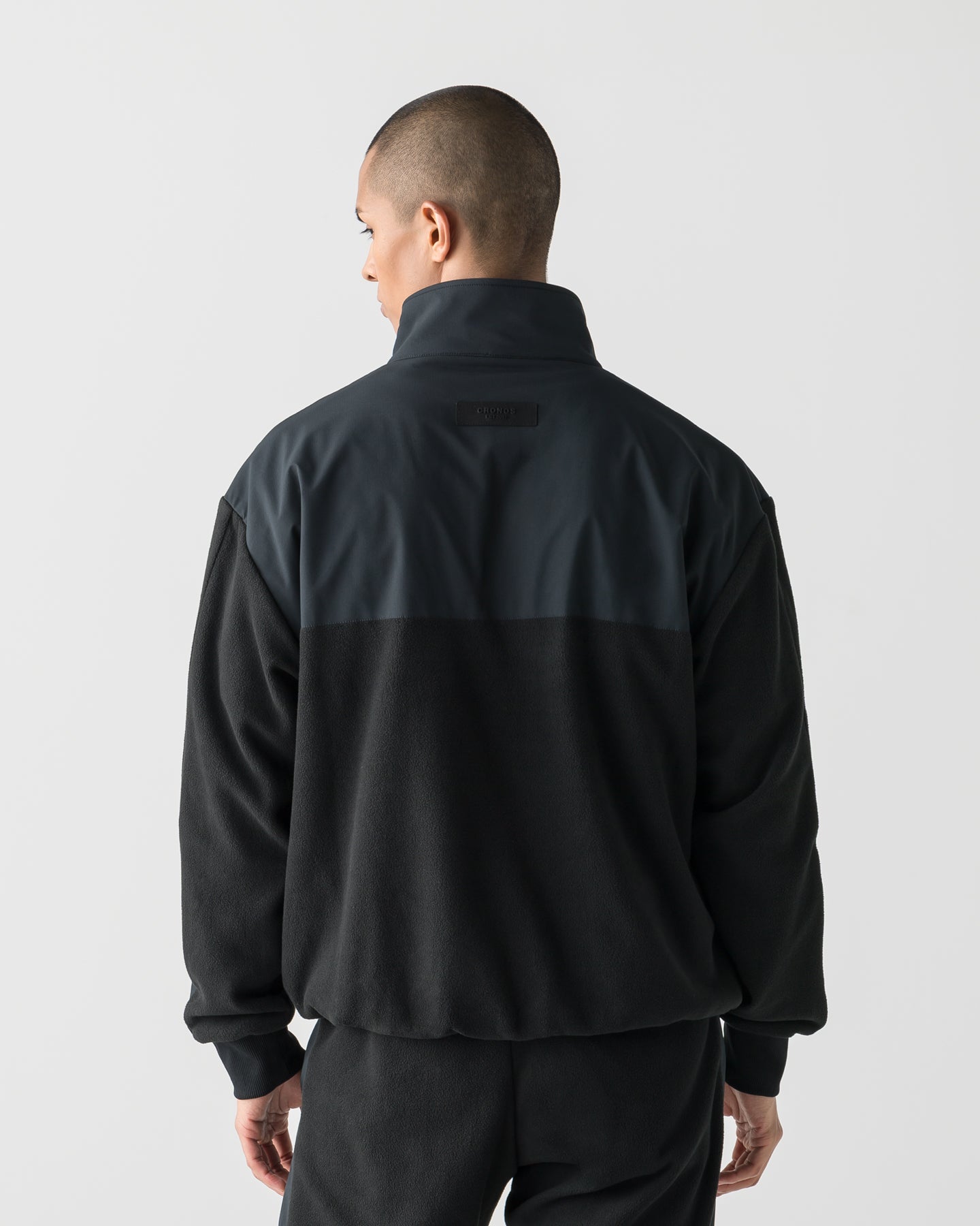 トップス H1NO@ CRONOS WARM FLEECE HALF ZIP【BLACK】