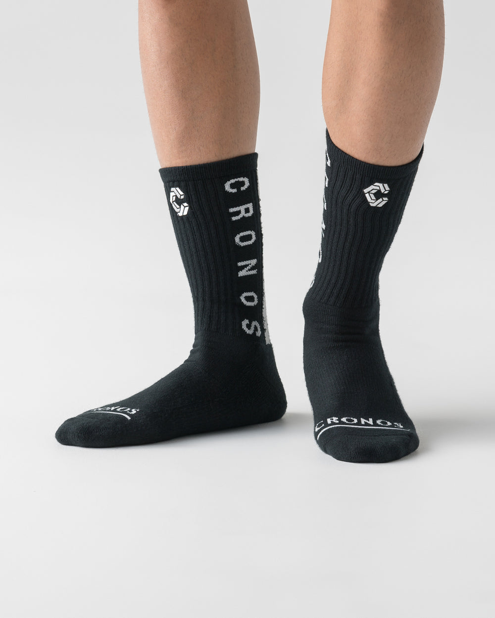 CRONOS LINEWEAVE SOCKS【BLACK×WHITE】