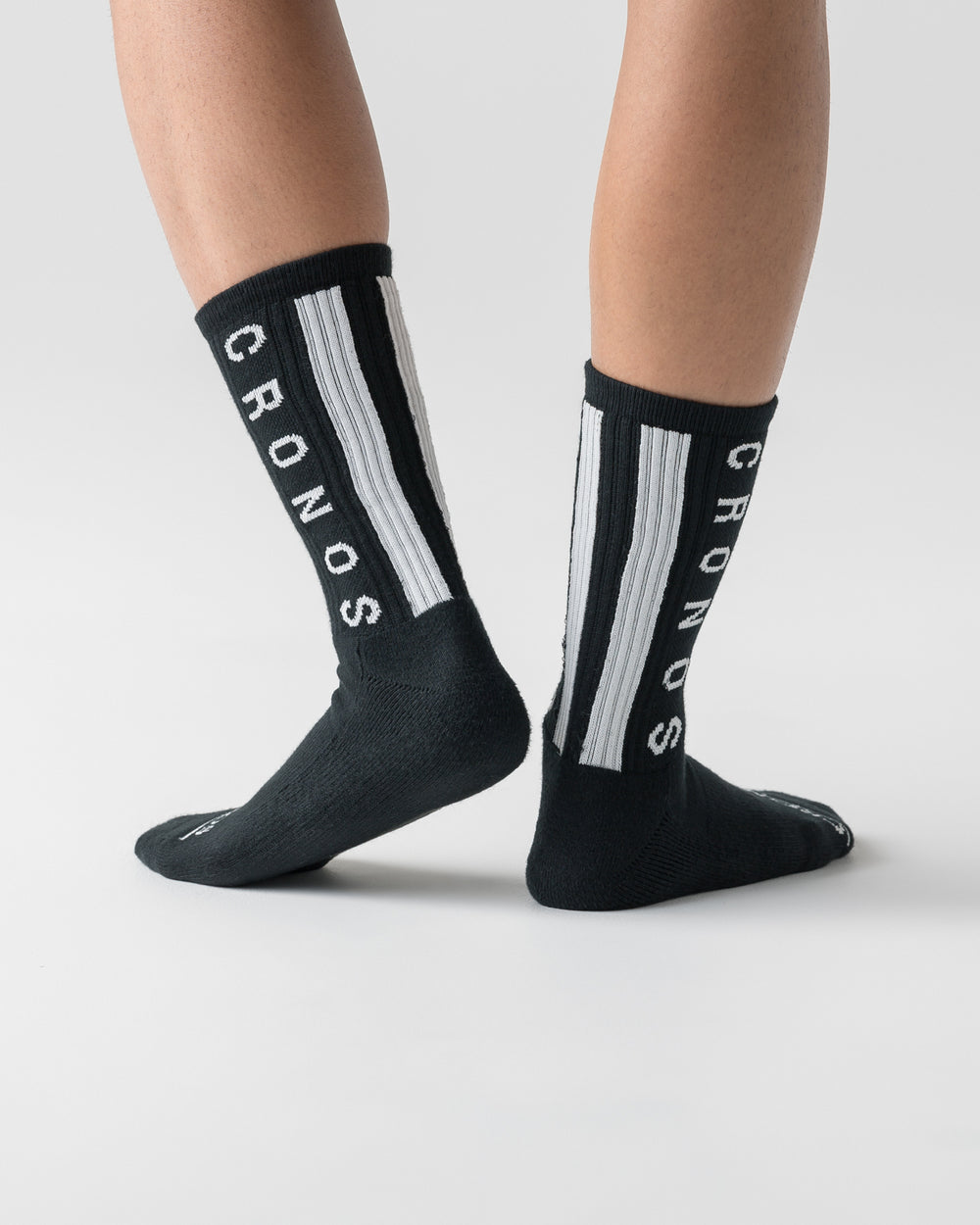 CRONOS LINEWEAVE SOCKS【BLACK×WHITE】
