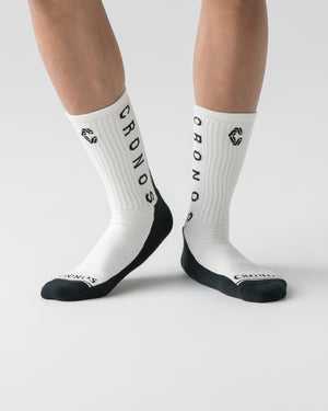 CRONOS LINEWEAVE SOCKS【WHITE】