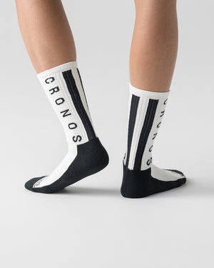 CRONOS LINEWEAVE SOCKS【WHITE】