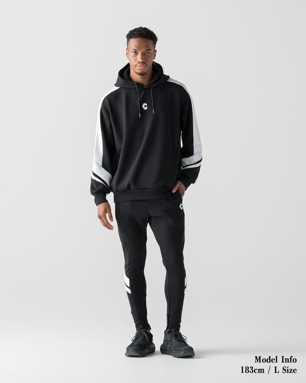 CRONOS DUAL PANEL SKINNY PANTS【BLACK×WHITE】