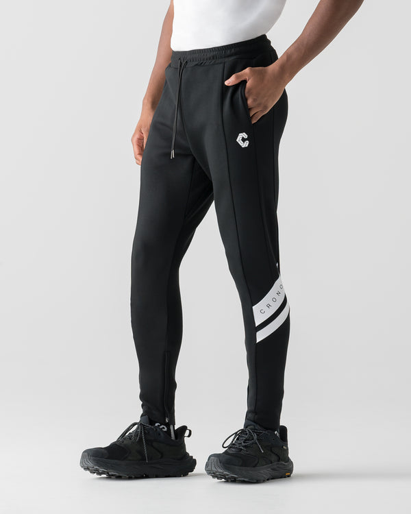 CRONOS DUAL PANEL SKINNY PANTS【BLACK×WHITE】