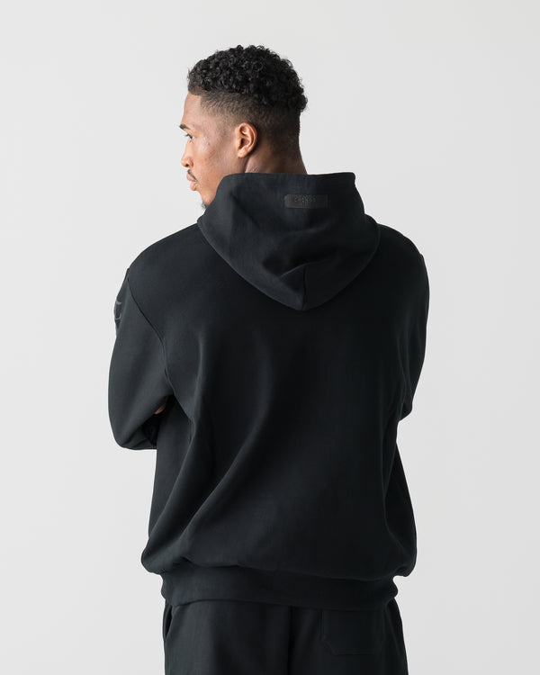 CRONOS BLACKLETTER SOFT MOTION HOODIE【BLACK】