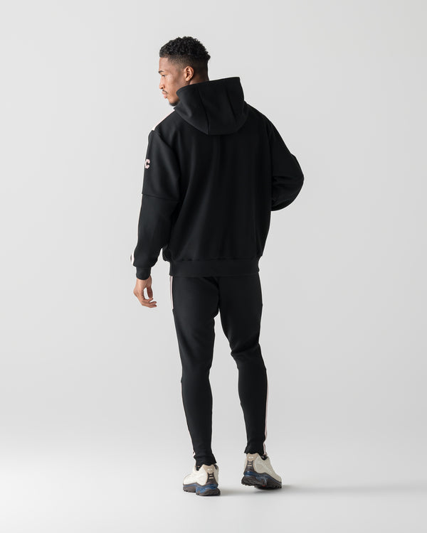 CRONOS RE-LINE HOODIE【BLACK×PINK】
