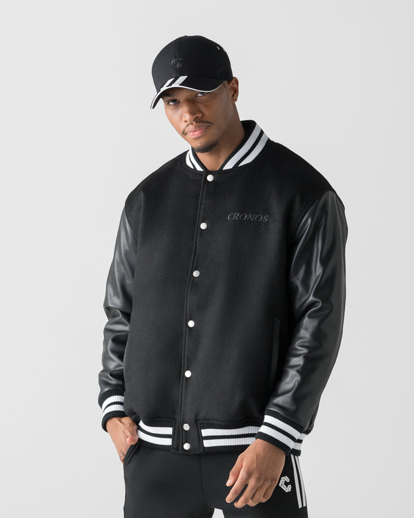 CRONOS HERITAGE VARSITY JACKET【BLACK】