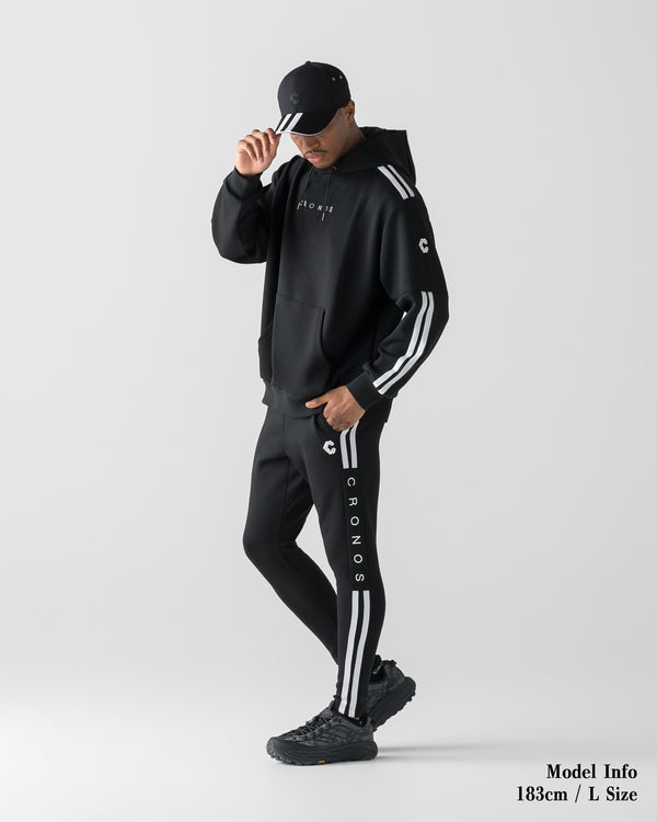 CRONOS RE-LINE SKINNY PANTS【BLACK×WHITE】