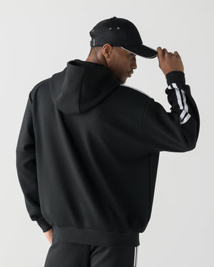CRONOS RE-LINE HOODIE【BLACK×WHITE】