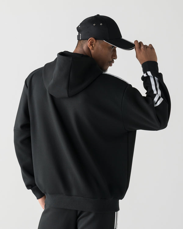 CRONOS RE-LINE HOODIE【BLACK×WHITE】