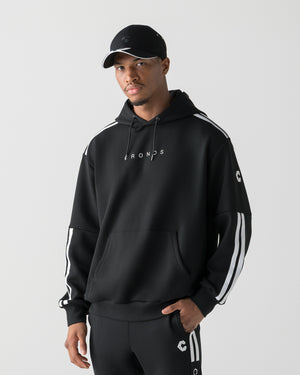 CRONOS RE-LINE HOODIE【BLACK×WHITE】