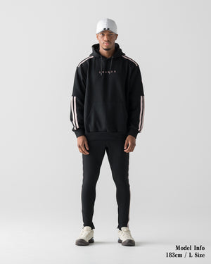 CRONOS RE-LINE HOODIE【BLACK×PINK】