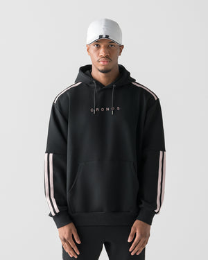 CRONOS RE-LINE HOODIE【BLACK×PINK】