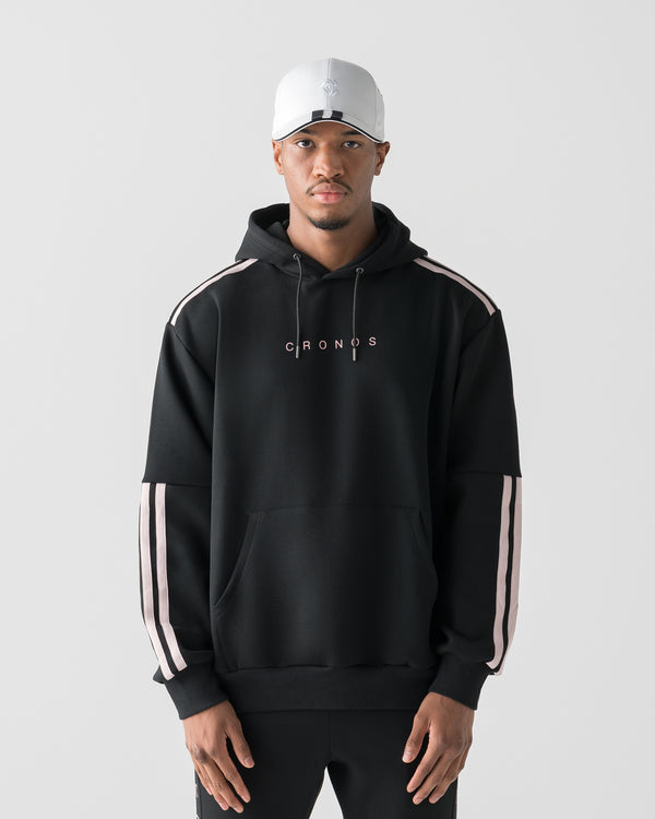 CRONOS RE-LINE HOODIE【BLACK×PINK】