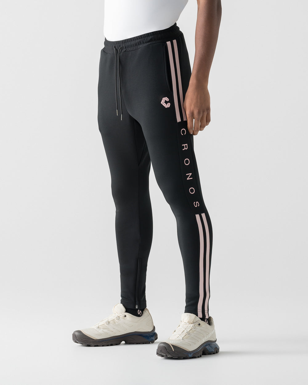 CRONOS RE-LINE SKINNY PANTS【BLACK×PINK】