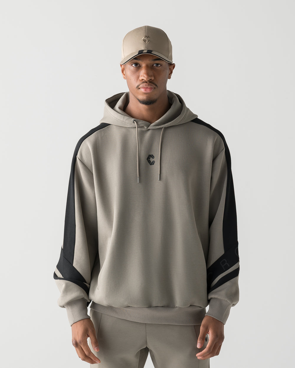 CRONOS DUAL PANEL HOODIE【TAUPE】