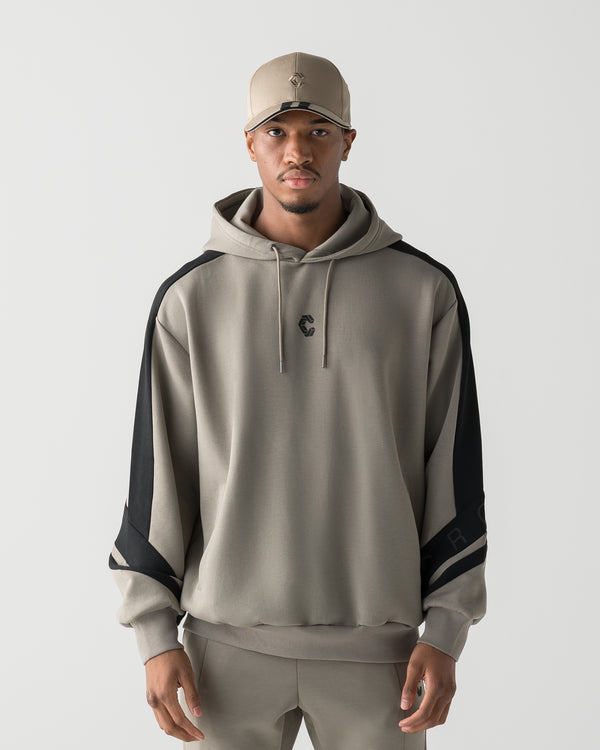 CRONOS DUAL PANEL HOODIE【TAUPE】