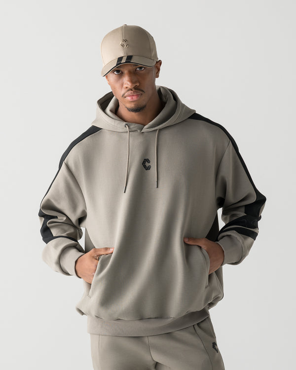 CRONOS DUAL PANEL HOODIE【TAUPE】
