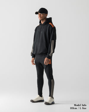 CRONOS RE-LINE SKINNY PANTS【BLACK×ORANGE】