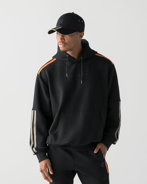 CRONOS RE-LINE HOODIE【BLACK×ORANGE】