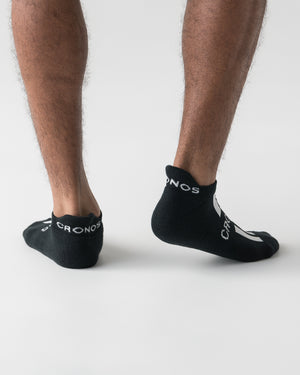CRONOS LINE MARK SOCKS【BLACK×WHITE】