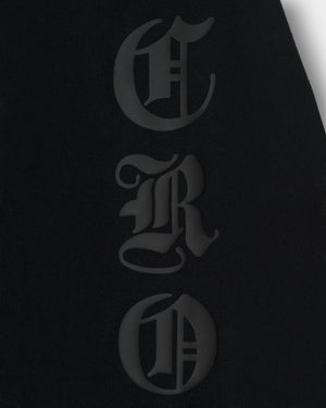 CRONOS BLACKLETTER SOFT MOTION HOODIE【BLACK】
