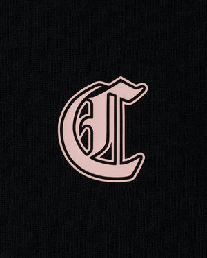 CRONOS BLACKLETTER SOFT MOTION HOODIE【BLACK×PINK】