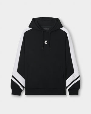 CRONOS DUAL PANEL HOODIE【BLACK×WHITE】