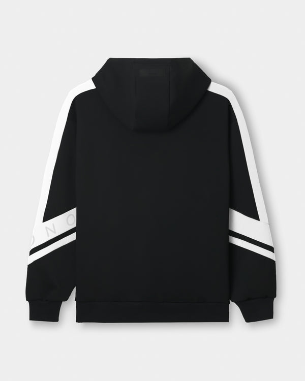 CRONOS DUAL PANEL HOODIE【BLACK×WHITE】