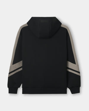 CRONOS DUAL PANEL HOODIE【BLACK×TAUPE】