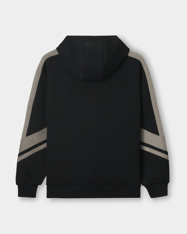 CRONOS DUAL PANEL HOODIE【BLACK×TAUPE】