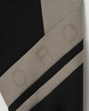 CRONOS DUAL PANEL HOODIE【BLACK×TAUPE】