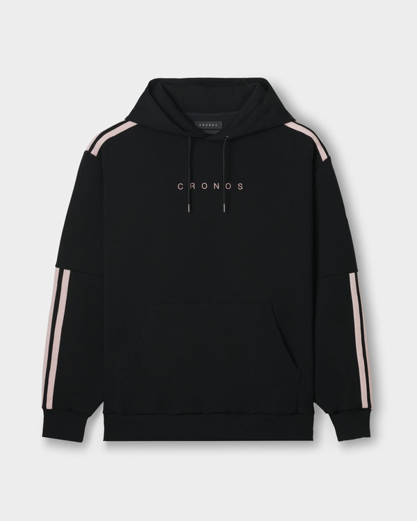 CRONOS RE-LINE HOODIE【BLACK×PINK】