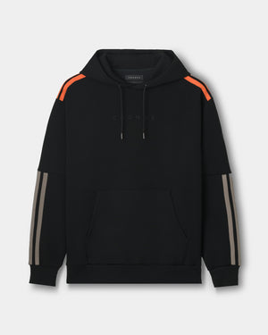 CRONOS RE-LINE HOODIE【BLACK×ORANGE】