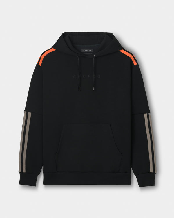 CRONOS RE-LINE HOODIE【BLACK×ORANGE】