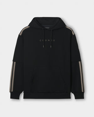 CRONOS RE-LINE HOODIE【BLACK×TAUPE】