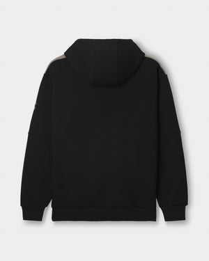 CRONOS RE-LINE HOODIE【BLACK×TAUPE】