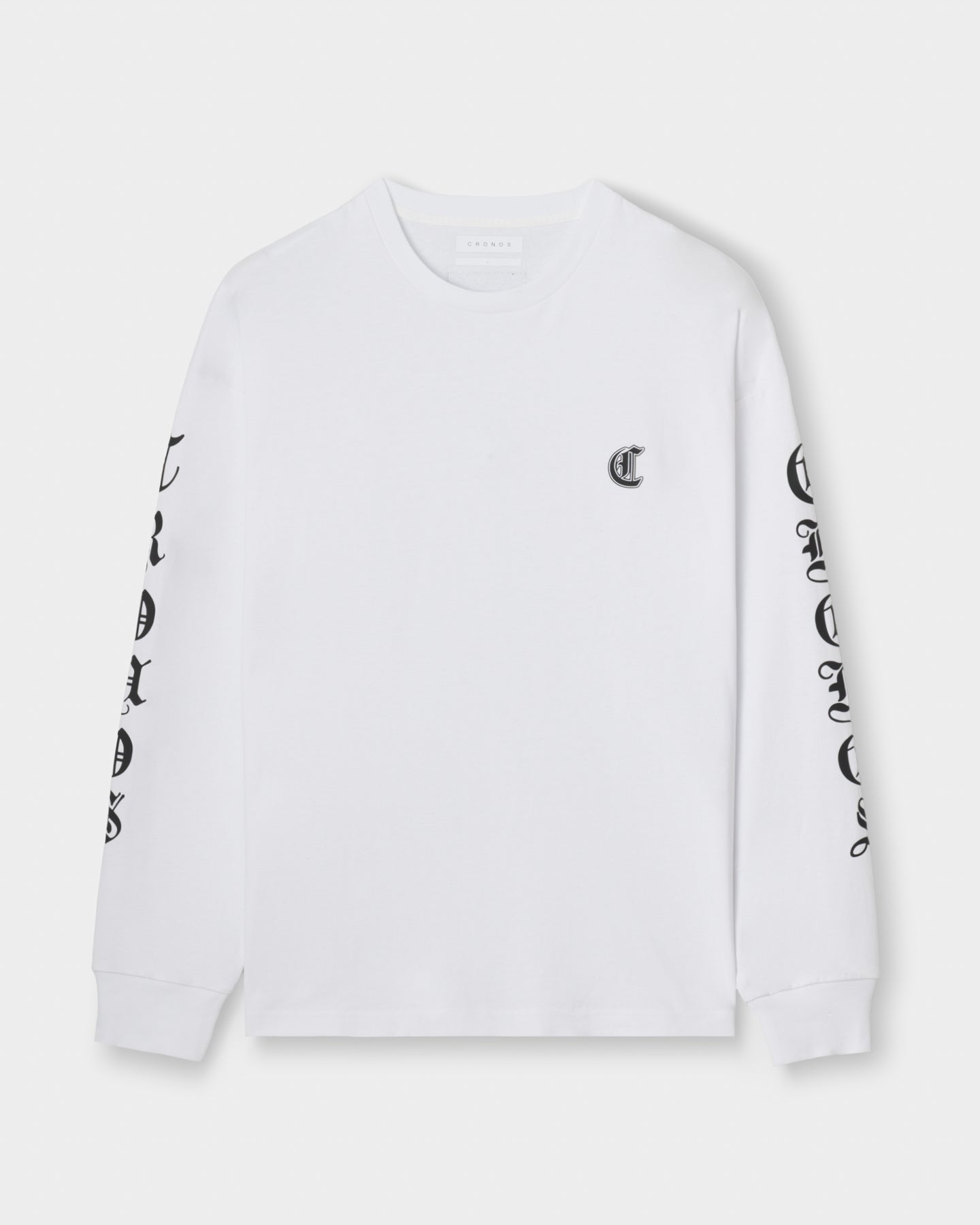 CRONOS BLACKLETTER SOFT MOTION L/S TEE【WHITE】
