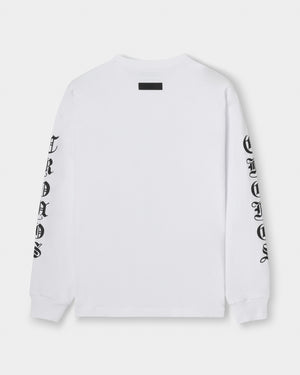 CRONOS BLACKLETTER SOFT MOTION L/S TEE【WHITE】