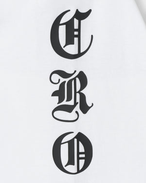 CRONOS BLACKLETTER SOFT MOTION L/S TEE【WHITE】
