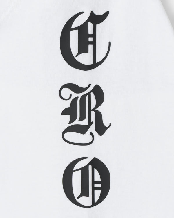 CRONOS BLACKLETTER SOFT MOTION L/S TEE【WHITE】