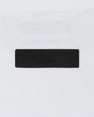 CRONOS BLACKLETTER SOFT MOTION L/S TEE【WHITE】