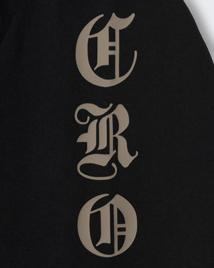 CRONOS BLACKLETTER SOFT MOTION L/S TEE【BLACK×TAUPE】