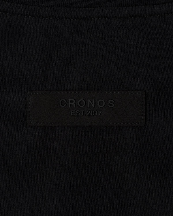 CRONOS BLACKLETTER SOFT MOTION L/S TEE【BLACK×TAUPE】