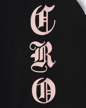 CRONOS BLACKLETTER SOFT MOTION L/S TEE【BLACK×PINK】