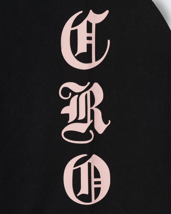 CRONOS BLACKLETTER SOFT MOTION L/S TEE【BLACK×PINK】