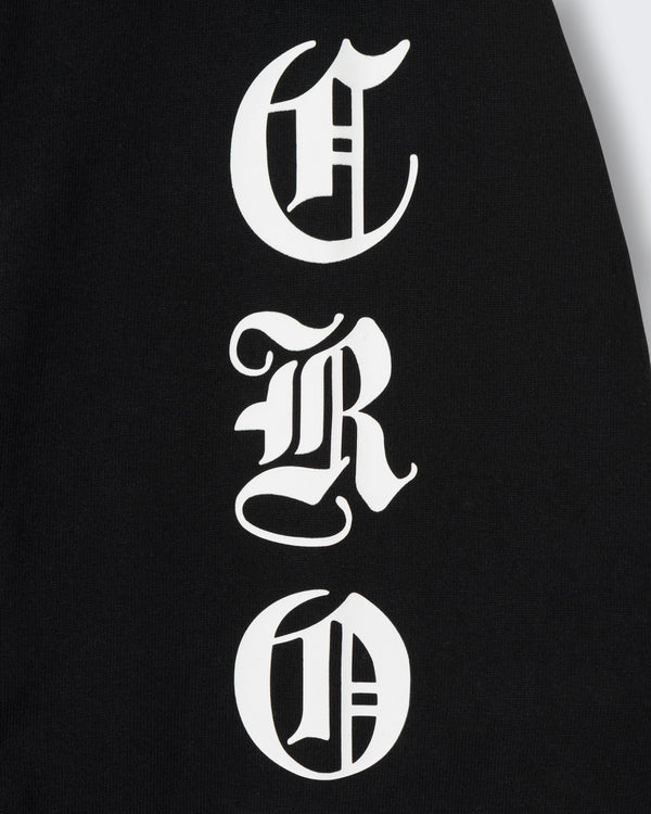 CRONOS BLACKLETTER SOFT MOTION L/S TEE【BLACK×WHITE】